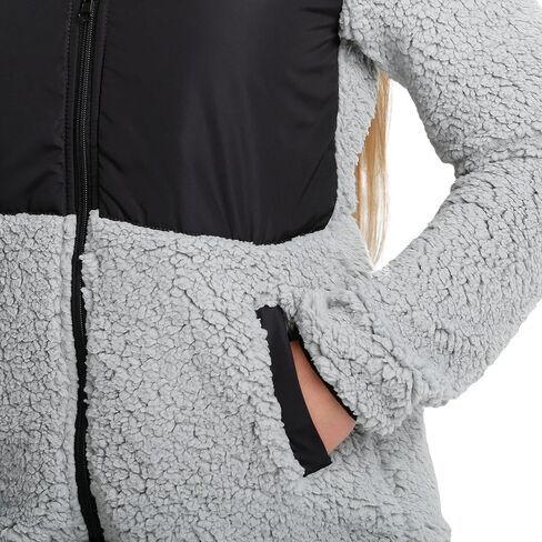 FOCO Women's NFL Team Logo Sherpa Soft Zip Up Jacket in Saudi Arabia