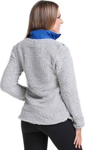 FOCO Women's NFL Team Logo Sherpa Soft Zip Up Jacket in Saudi Arabia