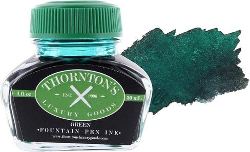 زجاجة حبر قلم حبر فاخر من Thornton's Luxury Goods 30 مل | كتابة سلسة خالية من العيوب | مناسب لجميع العلامات التجارية وأقلام الخط | اللوازم المكتبية (الأحمر) in Kuwait