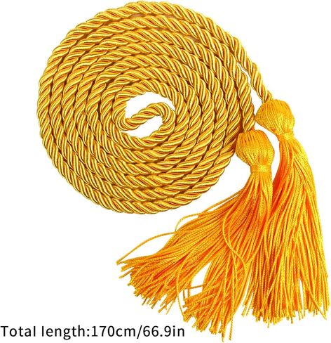 Graduation Honor Cord with Tassel-Gold in Kuwait
