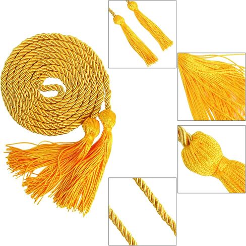 Graduation Honor Cord with Tassel-Gold in Kuwait