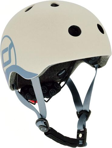 Scoot and Ride | Matte Finish Baby Helmet with Adjustable Straps | Sizes XXS-Small | Includes LED Saftey Light and Soft Fleece Padding for Extra Protection in Saudi Arabia