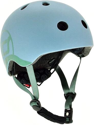 Scoot and Ride | Matte Finish Baby Helmet with Adjustable Straps | Sizes XXS-Small | Includes LED Saftey Light and Soft Fleece Padding for Extra Protection in Saudi Arabia