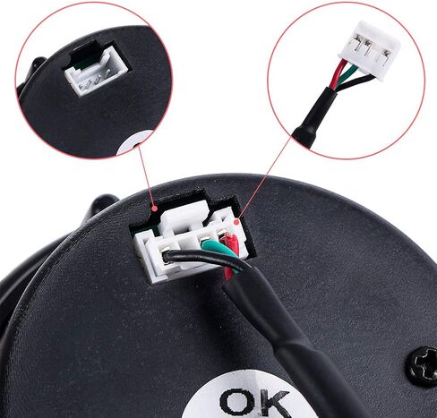 مجموعة قياس درجة حرارة مبرد الماء 7 ألوان 100-300 مؤشر فهرنهايت وقراءات رقمية LED 2-1/16 بوصة 52 مم قرص أسود لشاحنة السيارة (فهرنهايت) in Kuwait