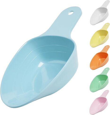 Dog Food Scoop-Melamine Pet Food Measuring Cup - 1 Cup 1/2 Cup 1/4 Cup Dog Cat Bird and Rabbit Food Feeding Scoop Dishwasher Safe -Blue in Saudi Arabia