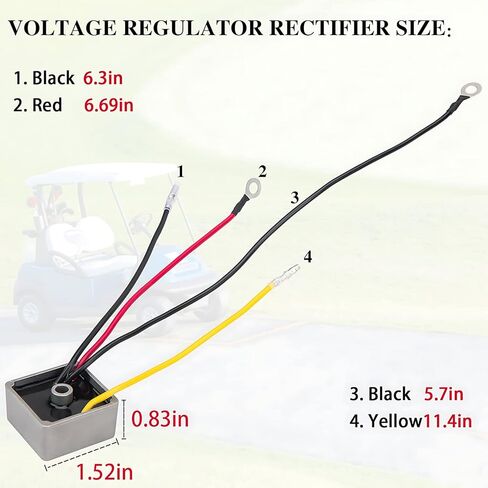 2 حزمة نادي السيارات الجهد المنظم المعدل ل1992-2007 DS Carryall عربة الغولف الغاز يستبدل 1015777 102710101 1027101-01 102711201 بواسطة ZMCYNG in Kuwait
