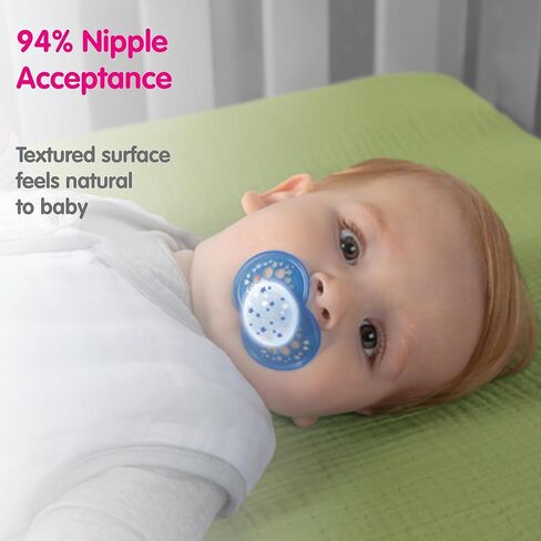 MAM Original Day & Night Baby Pacifier, Nipple Shape Helps Promote Healthy Oral Development, Glows in the Dark, 6-16 Months, Unisex,3 Count (Pack of 1) in Saudi Arabia