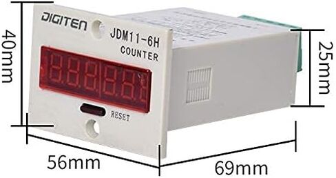 DIGITEN 0-999999 12-24VDC Digital LED Counter +PhotoElectric Switch Sensor +Reflector Automatic Conveyor Belting in Saudi Arabia