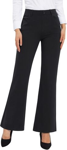 Stelle Women's 31" Dress Pants Business Casual Wide Leg Pants with Pockets Stretchy High Waisted Office Slacks for Work in Saudi Arabia