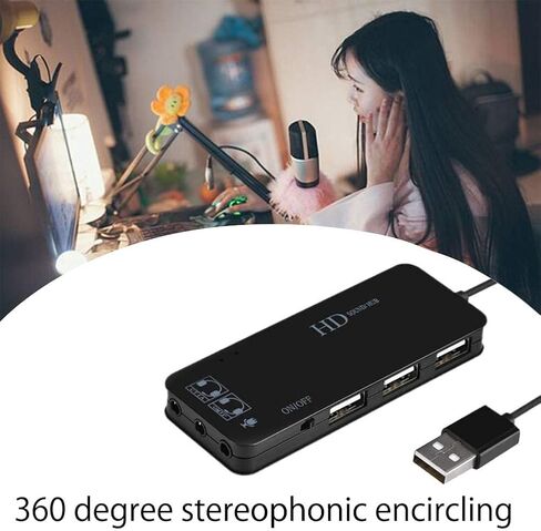 بطاقة صوت ستيريو خارجية بمحول USB Hub 3.1 مع مقبس سماعة رأس وميكروفون مقاس 3.5 مم لأجهزة Windows وMac وLinux والكمبيوتر الشخصي وأجهزة الكمبيوتر المحمولة وأجهزة الكمبيوتر المكتبية وأجهزة PS4 الإصدار الجديد من USB خارجي للكمبيوتر باللون الرمادي in Kuwait