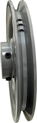 AK61-1 بكرة الحزام على شكل حرف V، 5.95 بوصة OD 1 بوصة، حزام على شكل حرف V ذو أخدود واحد، حديد الزهر، رمادي، قسم الحزام، للحزام على شكل V in Saudi Arabia