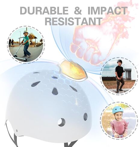 Kids Bike Helmets Multi-Sport Adjustable Skateboard Helmet for Baby Boys Girls Lightweight Bicycle Helmet for Toddler to Youth in Kuwait