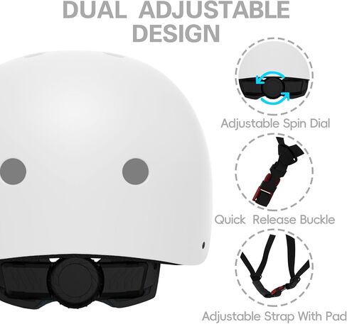Kids Bike Helmets Multi-Sport Adjustable Skateboard Helmet for Baby Boys Girls Lightweight Bicycle Helmet for Toddler to Youth in Kuwait
