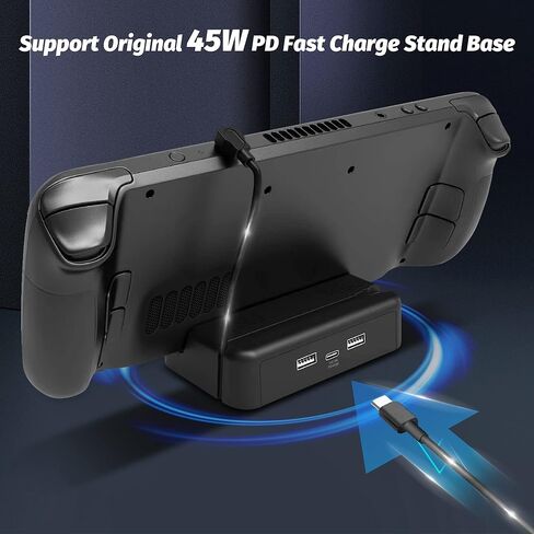 قاعدة شحن متوافقة مع سطح البخار، قاعدة حامل تدعم الشحن السريع الأصلي بقوة 45 وات PD مع وسادة سيليكون مضادة للانزلاق، ملحقات حامل تبديد الحرارة المحمولة in Kuwait