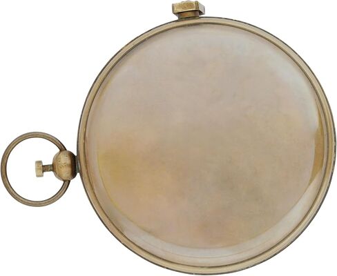 Vintage Sundial Compass - Engraved Brass Pocket Compass with Leather Case - Perfect Antique Brass Nautical Compass for Outdoor Enthusiasts, Camping, Hiking, and Touring, 4 x 4 x 2 inches in Kuwait