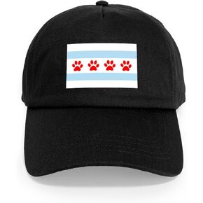 Cafepress Chicago Flag White Cape Cap قابلة للتعديل in Kuwait