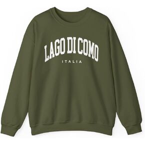 Lake Como Italy Adult Unisex Crewneck Sweatshirt in Saudi Arabia
