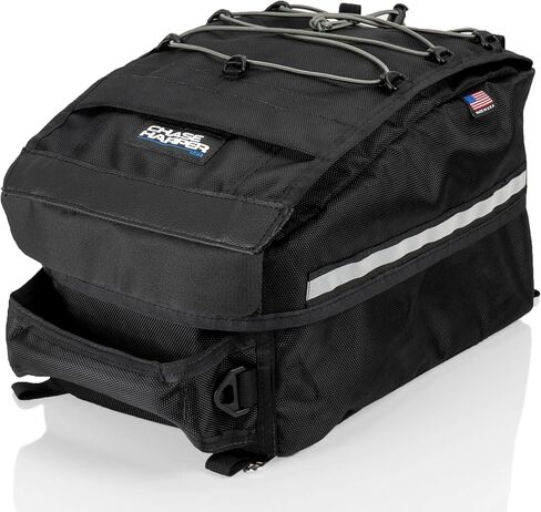 Motorcycle Tail Trunk Helmet Bag - Converts to Backpack for Easy Carry - Water-Resistant, Tear-Resistant, Industrial Grade Ballistic Nylon with Adjustable Bungee Mounting System in Saudi Arabia