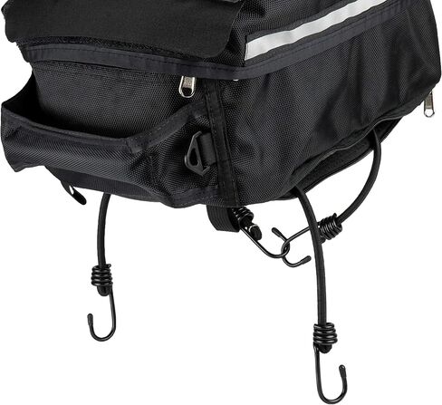 Motorcycle Tail Trunk Helmet Bag - Converts to Backpack for Easy Carry - Water-Resistant, Tear-Resistant, Industrial Grade Ballistic Nylon with Adjustable Bungee Mounting System in Saudi Arabia
