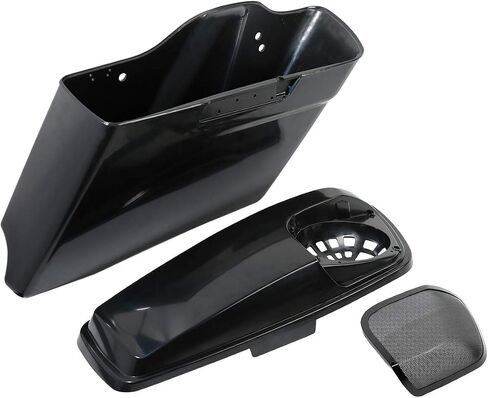 TCT-MOTORPARTS 4" Stretched Extended Hard Saddlebags Fit For Harley CVO Touring Road King Electra Glide Road Glide FLHX FLHR 2014-2025 in Saudi Arabia