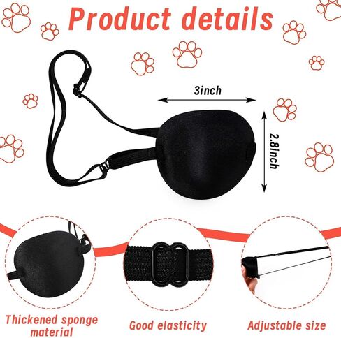 3 PCS Halloween Fox Pirate Costume Assories CHESS FOX FOX ORS BEARATE PIRATE HOOK HAND BLACK EYE PATTE in Saudi Arabia