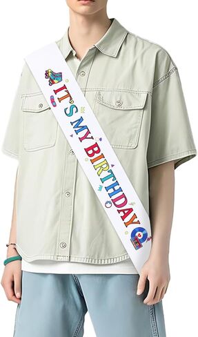 Sunflower It’s My Birthday Sash, Yellow Floral Happy Birthday Satin Sash for Girls and Boys - Birthday Party Decorations and Supplies Gifts for Kids Children women men in Saudi Arabia