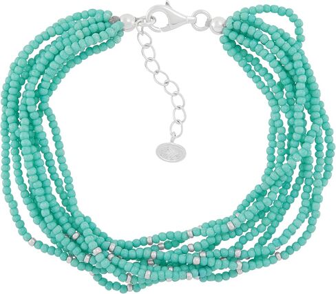 Silpada 'Tranquil Cascade' Sterling Silver Silver Bead Bead Bracelet ، 7.25 " + 1" in Saudi Arabia