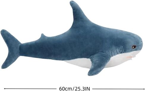 40-inch Plush Shark Toy Pillow, Super Soft and Cute Plush Shark Toys, Shark Cushion Pillow Shark Plush Stuffed Animal Sharks Children’s Boys and Girls Room Decoration Bedtime Gift (Blue) in Saudi Arabia