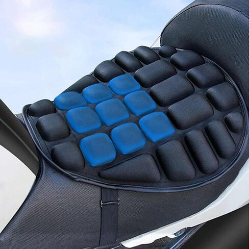 Cooling Seat Cushion, Breathable Motorcycle Seat Cushion Comfortable EVA Shock Absorption for Motorbike (Polyurethane Fiber) in Saudi Arabia