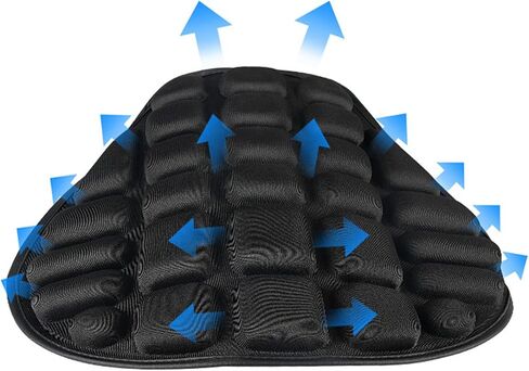 Cooling Seat Cushion, Breathable Motorcycle Seat Cushion Comfortable EVA Shock Absorption for Motorbike (Polyurethane Fiber) in Saudi Arabia