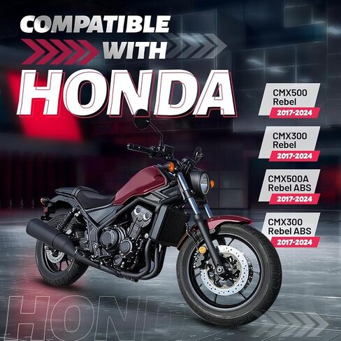 Front Driver Seat Compatible with 2017-2024 Honda CMX500 CMX500A Rebel CMX300 Rebel Plastic Motorcycle Replacement Rider Cushion Pressure Relief Saddle Pad in Saudi Arabia