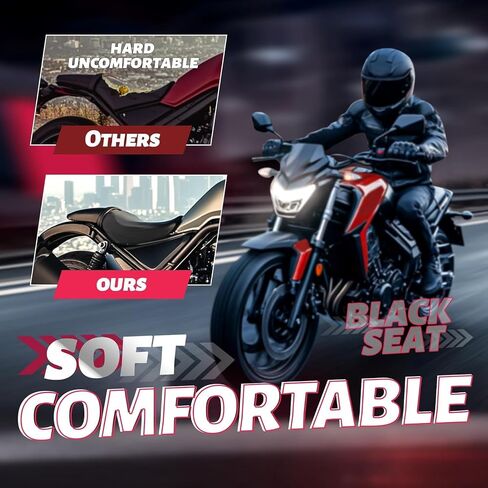 Front Driver Seat Compatible with 2017-2024 Honda CMX500 CMX500A Rebel CMX300 Rebel Plastic Motorcycle Replacement Rider Cushion Pressure Relief Saddle Pad in Saudi Arabia