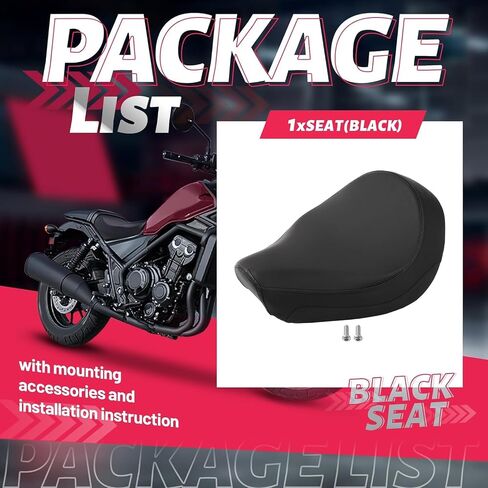 Front Driver Seat Compatible with 2017-2024 Honda CMX500 CMX500A Rebel CMX300 Rebel Plastic Motorcycle Replacement Rider Cushion Pressure Relief Saddle Pad in Saudi Arabia