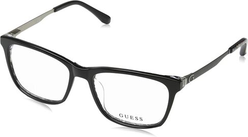 Guess GU2630 Eyeglass Frames - Shiny Black Frame, 52 mm Lens Diameter GU263052001 in Saudi Arabia