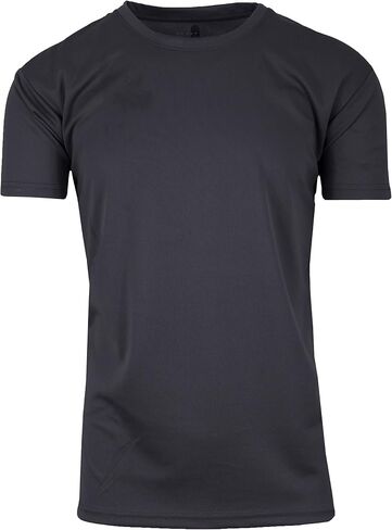 Galaxy by Harvic Men's Moisture-Wicking Wrinkle Free Performance Regular & Muscle Tee (Singles & 3-Pack) (S-2XL) in Saudi Arabia
