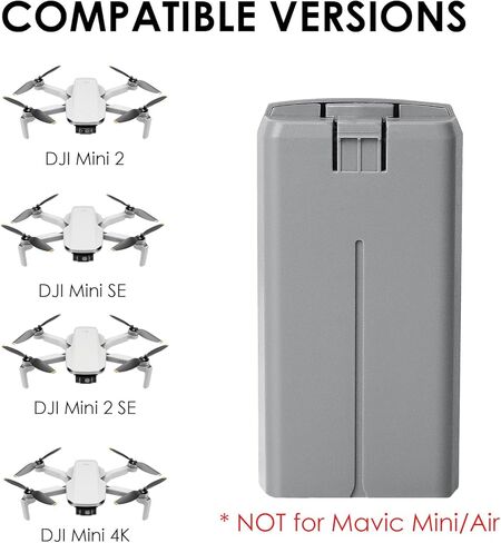 Mini 3 Pro Battery Plus 2 Packs, 47-51 mins of max Flight time, 3850mAh-7.38V Intelligent Flight Replacement Batteries for DJI Mini 3/3 Pro in Saudi Arabia