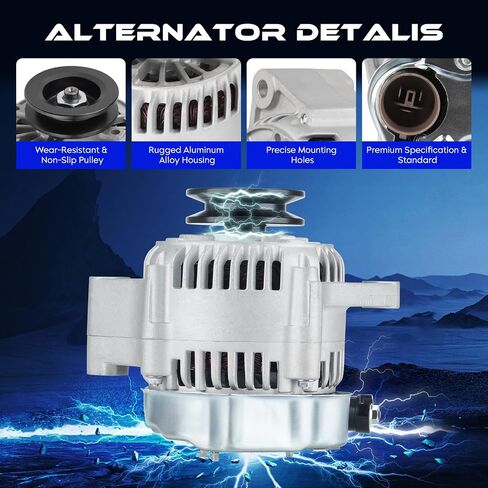 استبدال المولد New Fit for Toyota لـ 4Runner 2.4 2.4L 1985-1992 (1992 فقط لـ Auto Trans.) ، لـ Celica 1985 ، لتويوتا بيك آب 1985-1991 ، 100211-3551 100211-2030 (فقط لـ 2.4L) in Saudi Arabia