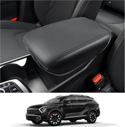 CDEFG Center Console Cover for 2023 2024 2025 Kia Sportage Accessories Armrest Cover Anti-Scratch Middle Console Pad Leather Armrest Protector in Saudi Arabia