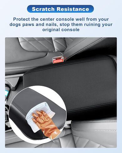 CDEFG Center Console Cover for 2023 2024 2025 Kia Sportage Accessories Armrest Cover Anti-Scratch Middle Console Pad Leather Armrest Protector in Saudi Arabia