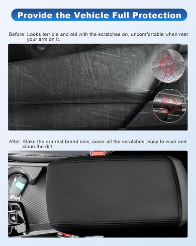 CDEFG Center Console Cover for 2023 2024 2025 Kia Sportage Accessories Armrest Cover Anti-Scratch Middle Console Pad Leather Armrest Protector in Saudi Arabia