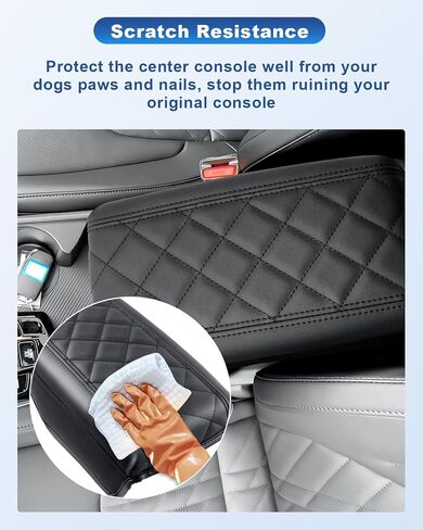 CDEFG Center Console Cover for 2023 2024 2025 Kia Sportage Accessories Armrest Cover Anti-Scratch Middle Console Pad Leather Armrest Protector in Saudi Arabia