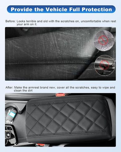 CDEFG Center Console Cover for 2023 2024 2025 Kia Sportage Accessories Armrest Cover Anti-Scratch Middle Console Pad Leather Armrest Protector in Saudi Arabia
