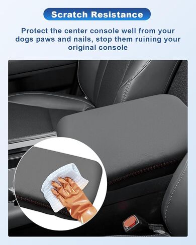 CDEFG Center Console Cover for 2023 2024 2025 Kia Sportage Accessories Armrest Cover Anti-Scratch Middle Console Pad Leather Armrest Protector in Saudi Arabia