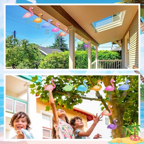 gisgfim 16 Pack Summer Wind Chime Crafts Kits for Kids Make Your Own Summer Beach Fruit Wind Chime Wooden DIY Arts and Crafts for Hawaii Party School Classroom Decorations Supplies Birthday Favors in Saudi Arabia