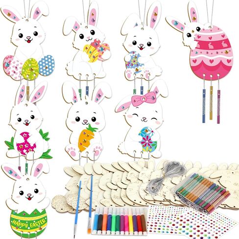 gisgfim 16 Pack Summer Wind Chime Crafts Kits for Kids Make Your Own Summer Beach Fruit Wind Chime Wooden DIY Arts and Crafts for Hawaii Party School Classroom Decorations Supplies Birthday Favors in Saudi Arabia