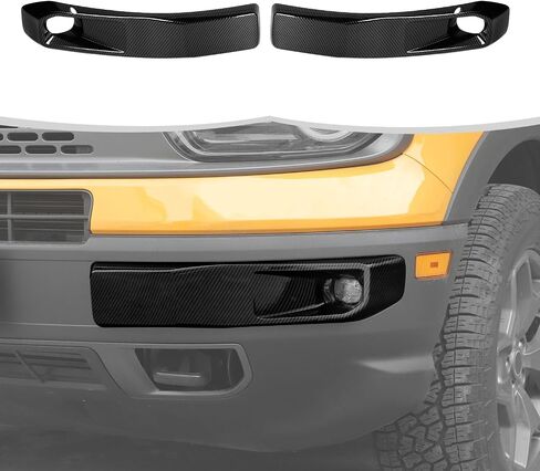 Linskip Front Light Light يتوافق مع Ford Bronco Sport 2021 2022 2023 2024 ، غطاء مصباح الضباب لإكسسوارات Bronco Sport الخارجية (أسود) in Saudi Arabia