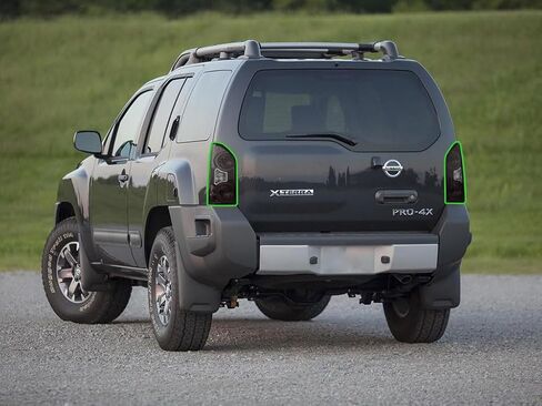 Rvinyl Tail Light Pre Cut Film Tint Cover Kit in Matte Smoke Compatible with Nissan Xterra 2005-2015 - Adhesive Backs in Saudi Arabia