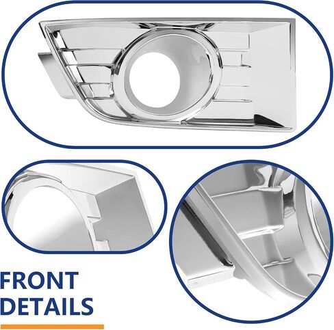 BXZ Passenger Right Side Fog Light Cover Bezel Chrome w/Lamp Hole For Ford Edge 2007 2008 2009 2010 in Saudi Arabia