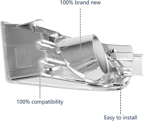 BXZ Passenger Right Side Fog Light Cover Bezel Chrome w/Lamp Hole For Ford Edge 2007 2008 2009 2010 in Saudi Arabia