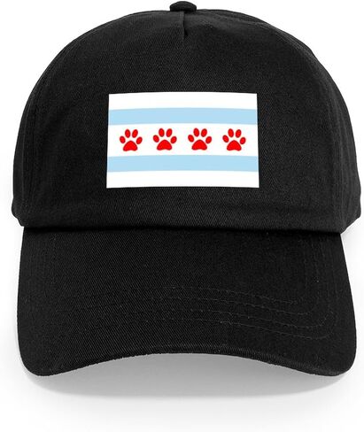 CafePress Chicago Flag White Background Cap Adjustable Baseball Cap in Saudi Arabia